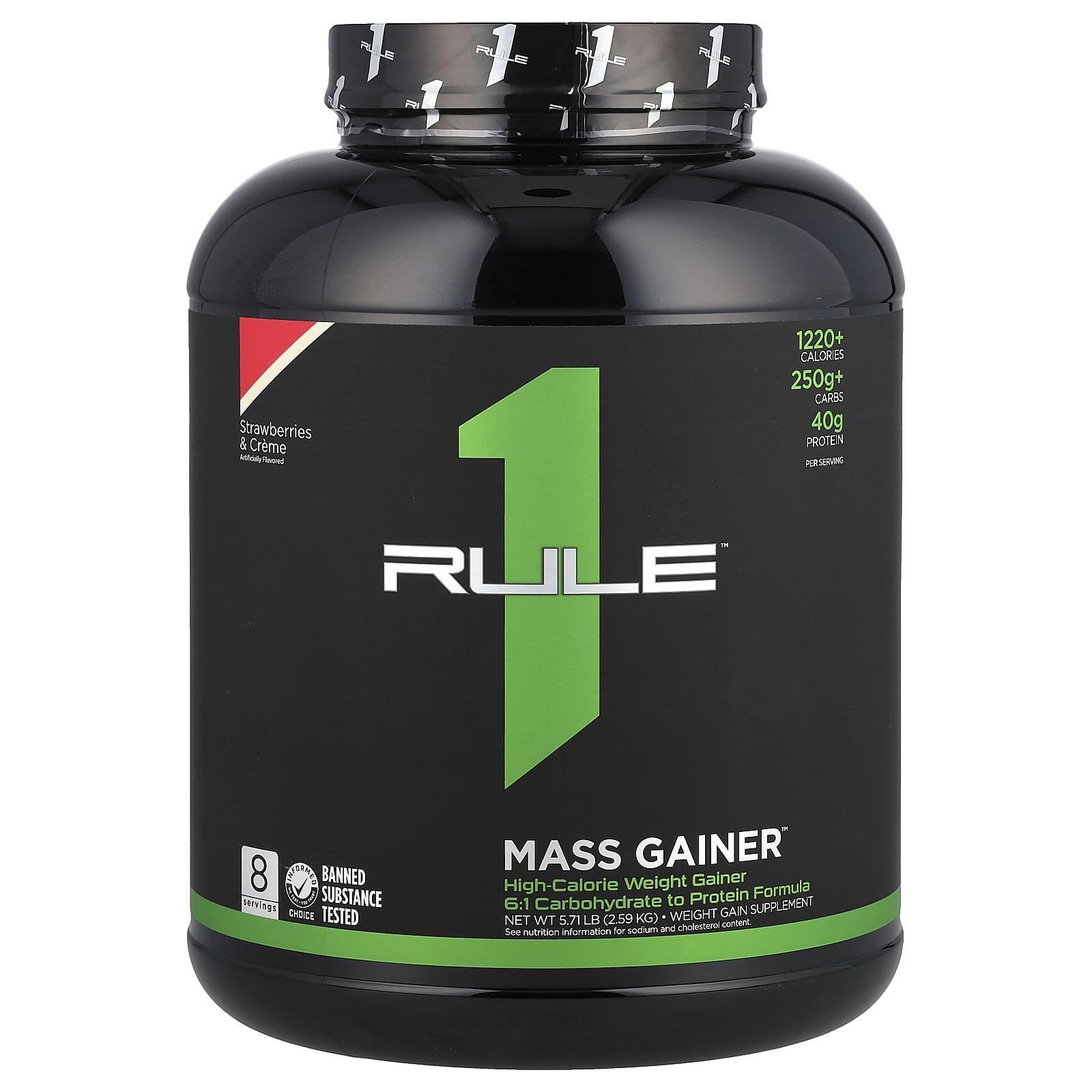 

Rule One Proteins, Mass Gainer, Strawberries & Cream, 5.71 lb (2.59 kg)