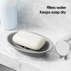 Soap Dish with drainage Sink Bar Soap Dish Holder Tray Silicone Self-Draining Storage Box Small Storage Container Organizer