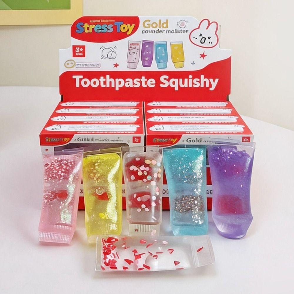 Shapeable Toothpaste Squishy Toy Soft Elastic Sensory Fidget Ball Birthday Gifts