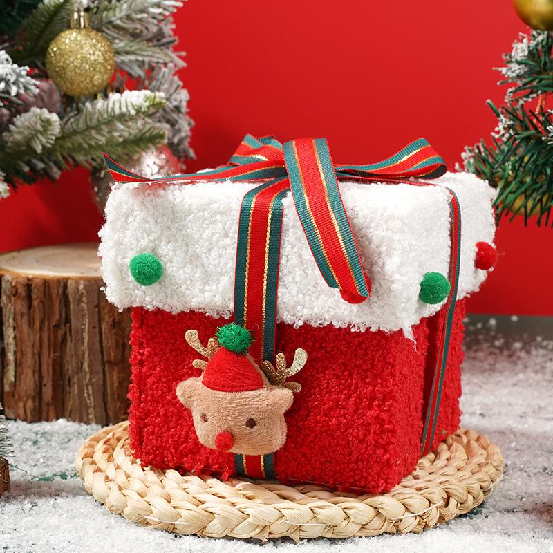 Креативная прочная рождественская подарочная коробка в форме яблока