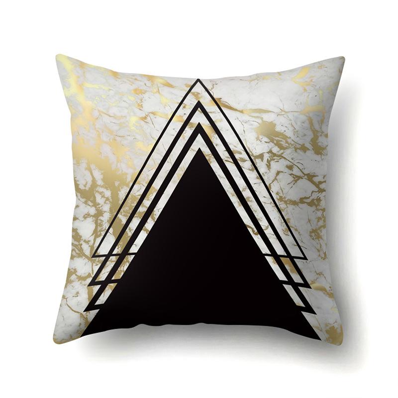 Nordic Pillow Ins Style Polyester Pillow Case Car Decoration Home Printed Car Waist Cushion Pillow Case