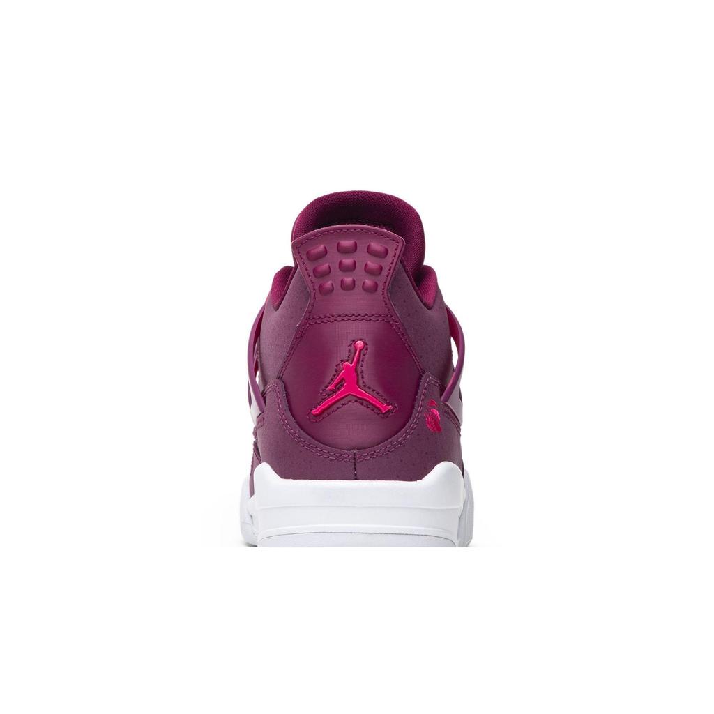 Air Jordan 4 Retro Grade School 'For The Love Of The Game' (Unisex) True Berry / Rush Pink / White Kids' Basketball Shoes 487724 661
