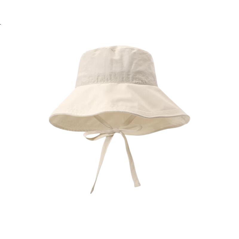 Xueqiman Women's Summer Sun Protection Hat Large Brim Sunshade Hat Face Slimming Natural Look UV Protection Quick-Dry Bucket Hat