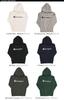 Hoodie Sweatshirt Long Sleeve Brushed Lining Classic Script Logo Print Hooded Sweatshirt Dark Green S [Champion] C3-Q107 Men's