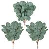 1 Bouquet Fake Plant No Watering Reusable Colorfast Excellent Decorative Artificial Eucalyptus Leaves Stems for Living Room