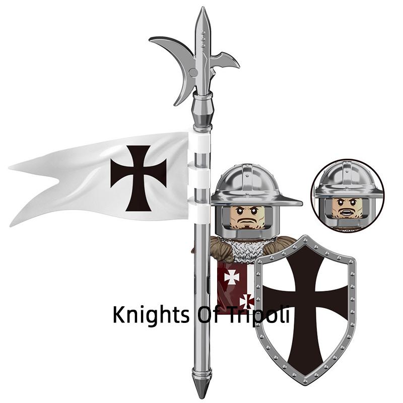 

Модель Рыцарей Иерусалима Триполи, блоки MOC, набор кубиков, подарки, игрушки для детей G0133