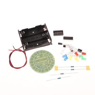 LED-Licht-Kit CD4017 Bunt Sprachsteuerung Drehend Elektronische Fertigung DIY-Kit Ersatzteile Studentenlabor
