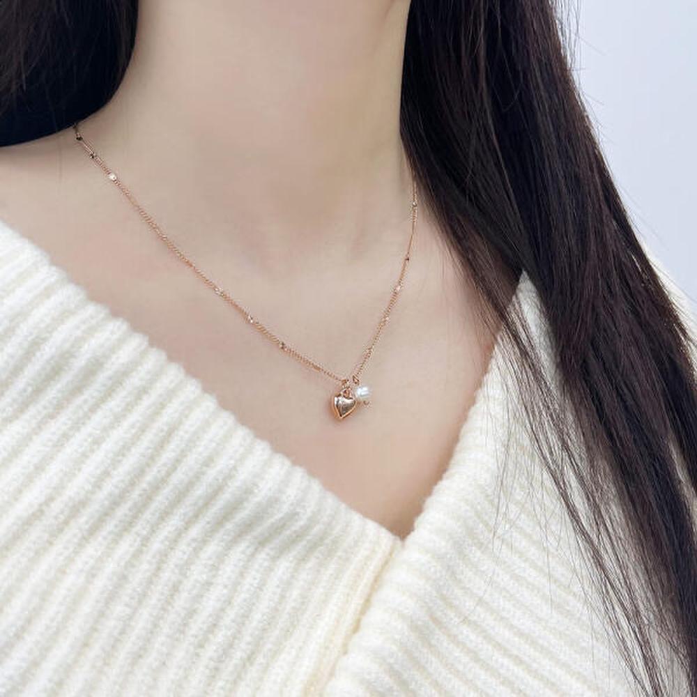 Poom/Dieuamour Dieuamour 14Kgp Muriel Heart Pearl Necklace