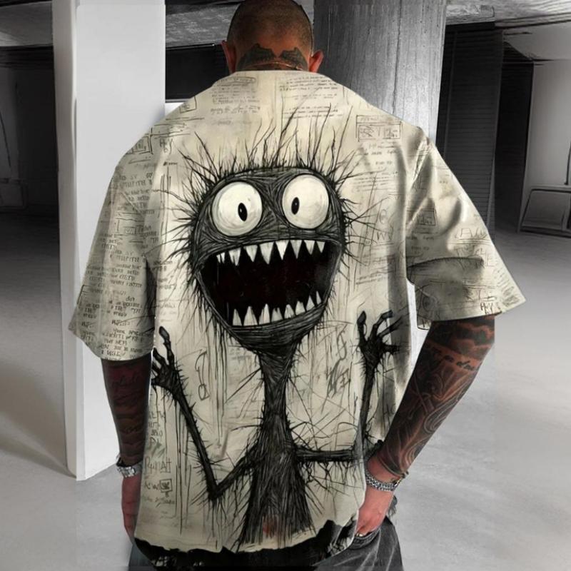 

Футболка с принтом Funny Monster 3D, мужская и женская модная футболка большого размера с коротким рукавом, аниме-мультяшные коты, топы, футболки, футболка с осликом, новая M