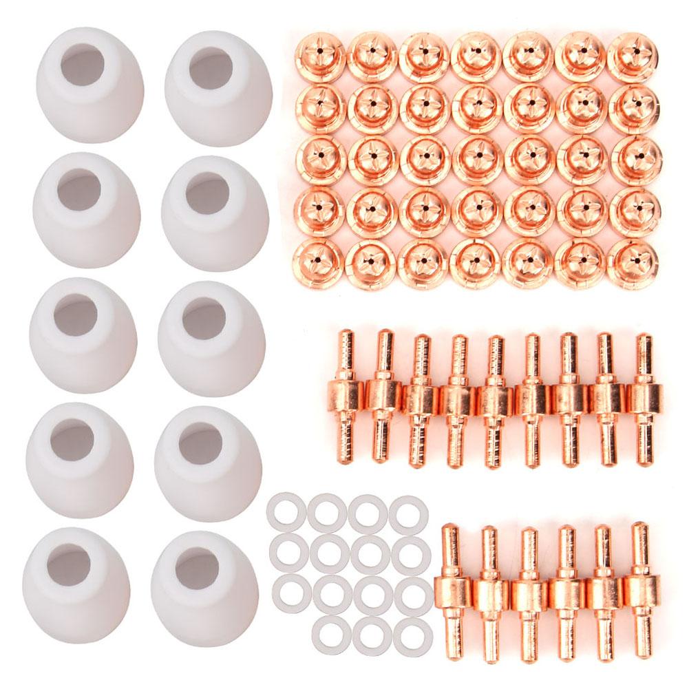 75pcs Shield Cup Tip Electrode Swirl Ring for PT31 LG 40 Plasma Cutting Torch CUT40