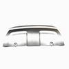 Front Bumper Tow Hook Cover Lip For Land Rover Range Rover Evoque 2010-15 Silver Lower Spoiler Trailer Guard Skid Plate LR048510