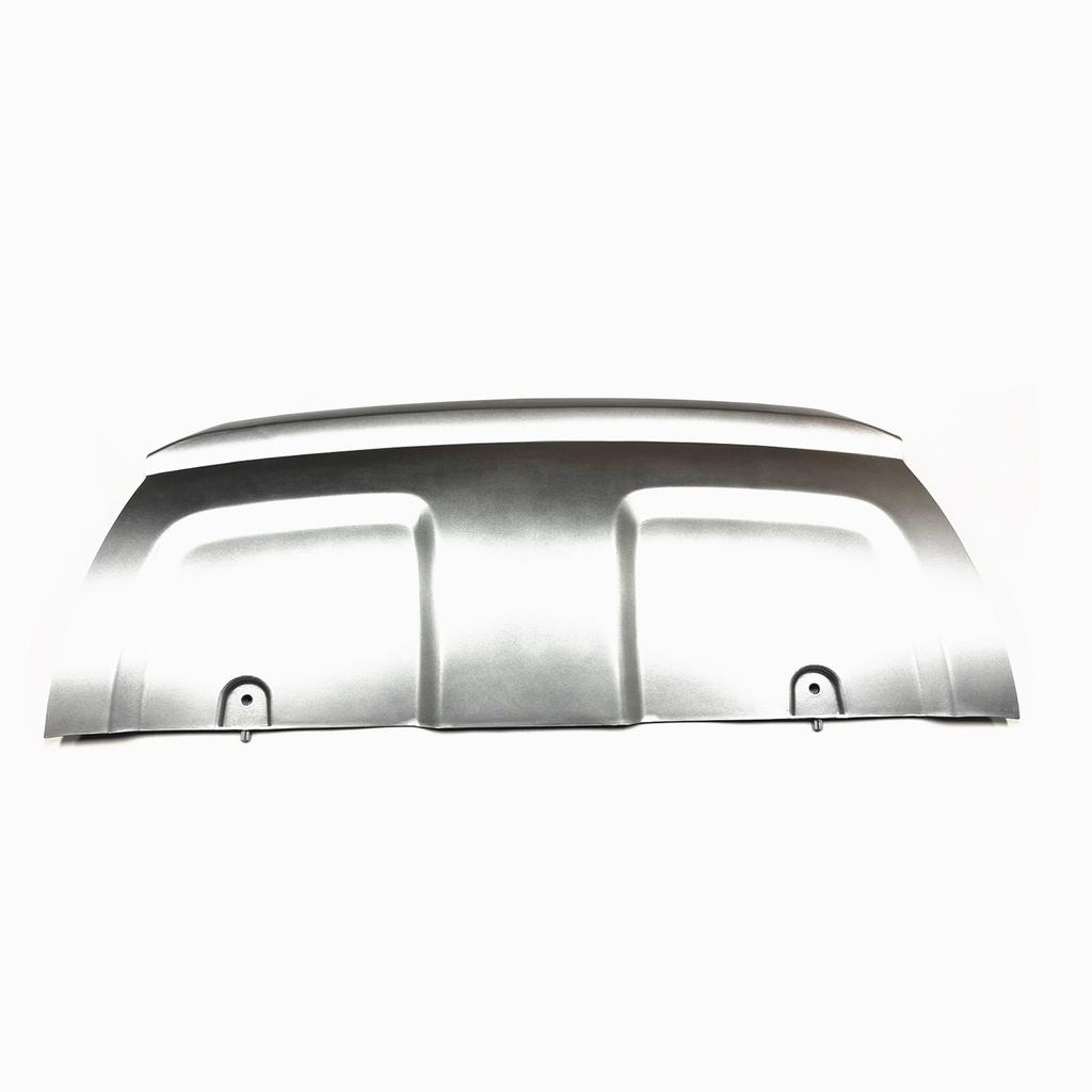 Front Bumper Tow Hook Cover Lip For Land Rover Range Rover Evoque 2010-15 Silver Lower Spoiler Trailer Guard Skid Plate LR048510