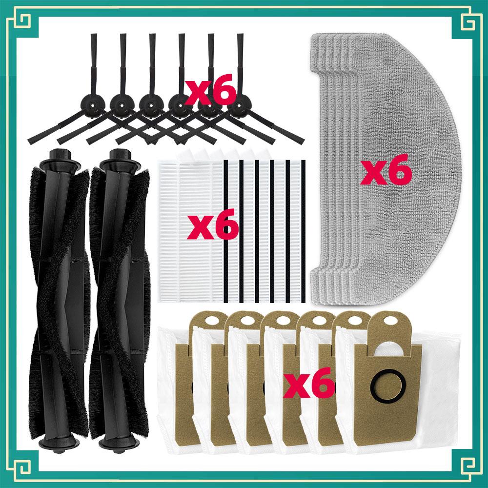 Fit For Imou L11/L11 Pro /Honiture Q6 Pro/ Laresar L6 Pro/ Airrobo T10+/Arnagar S8 Pro Parts Main Side Brush Filter Mop Dust Bag