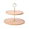 Bamboo Wood Multi-Tier Fruit and Snack Serving Tray