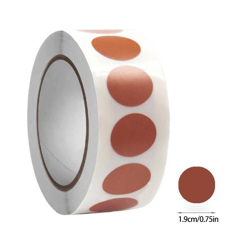 6 Rolls Circle Sticker Round Sticker Red Dot Sticker For File Sorting Inventory Marking Classroom Supplies