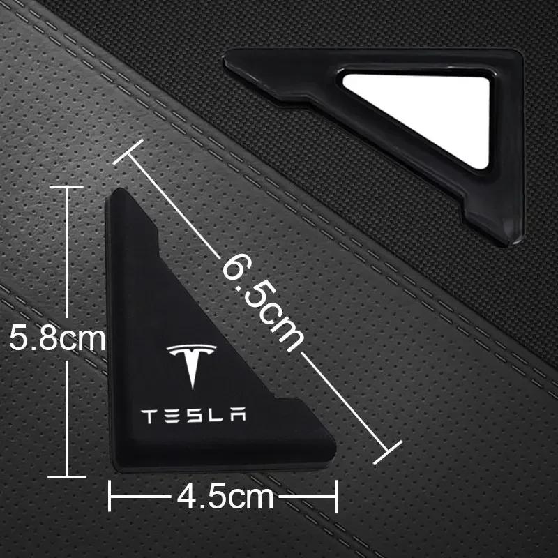 Car Sticker 2025 New Tesla 2pcs Car Door Corner Protection Sticker Anti-Collision Protector For Tesla model 3 model X Y style MO