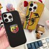 ABARTH Italy Car Phone Case For IPhone 16 15 17 Pro 11 12 13 14 Pro Max Plus Soft Ripple Silicone Cover Shell
