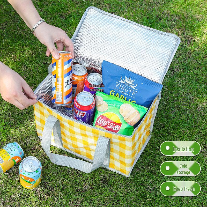Waterproof Insulated Picnic Bag - Large Capacity Lunch Box with Cold/Fresh Keeping Features