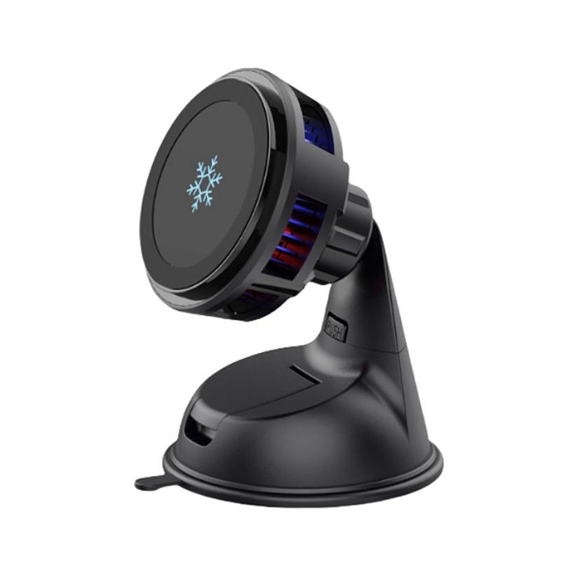 15W Fast Charging Phone Mount Support Rack Holder with Semiconductor Cooling System and Colorful Lighting for Smartphone