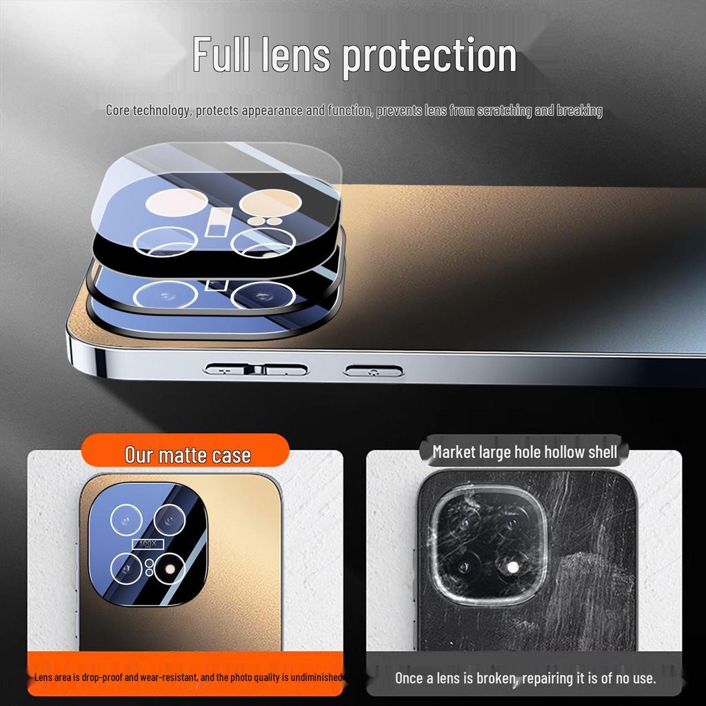 iQOO15 Full Coverage Anti-Fall Frosted Phone Case with Lens Film and Heat Dissipation