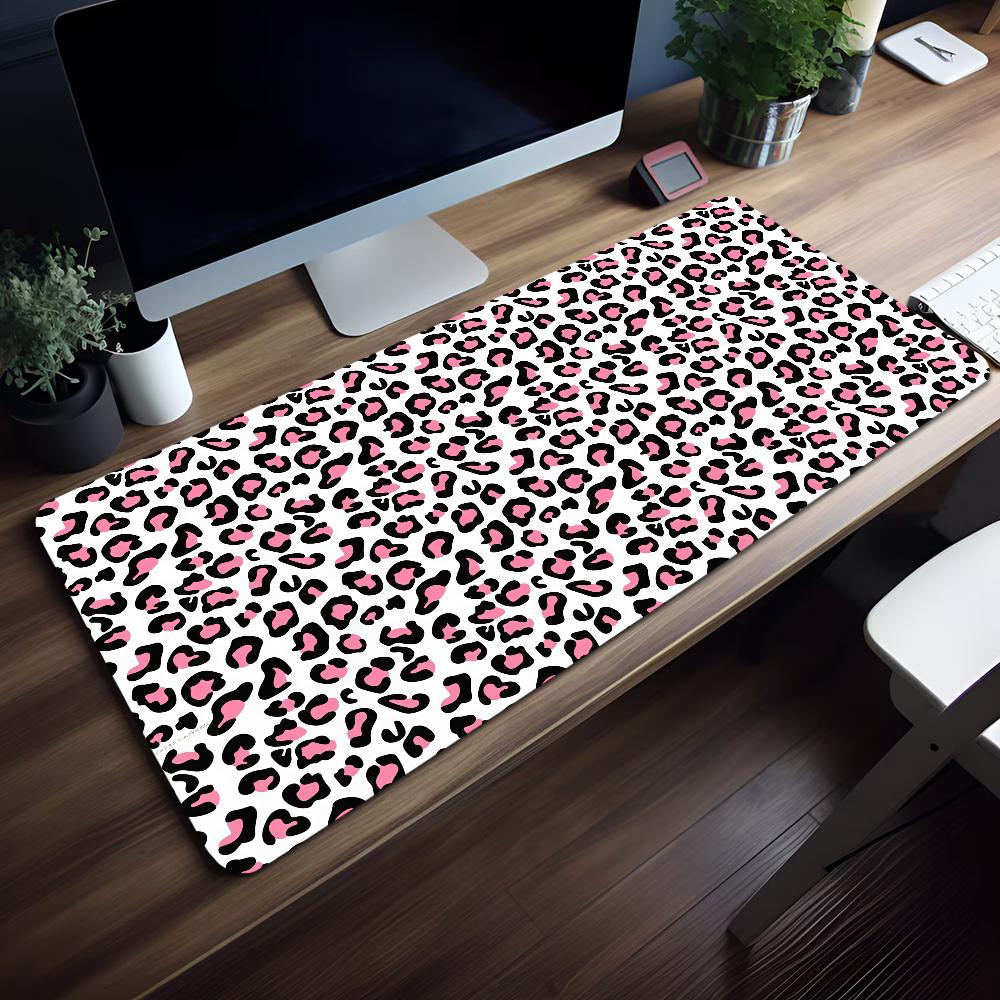 Mouse Leopard Print Pad NonSlip Lockedge Office Student Gaming Thickened Large Writing Cartoon Cushion Mousepad
