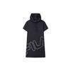 Fitted Hooded Short Sleeve Dress Women Dresses Legendary-Blue F51W128355F-NV