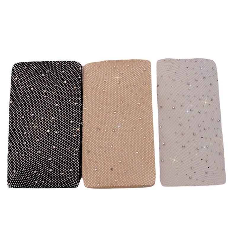 Luxus Strass Netzstrümpfe - Sexy Schwarz, Laufmaschenfest, Trendige Strumpfhose