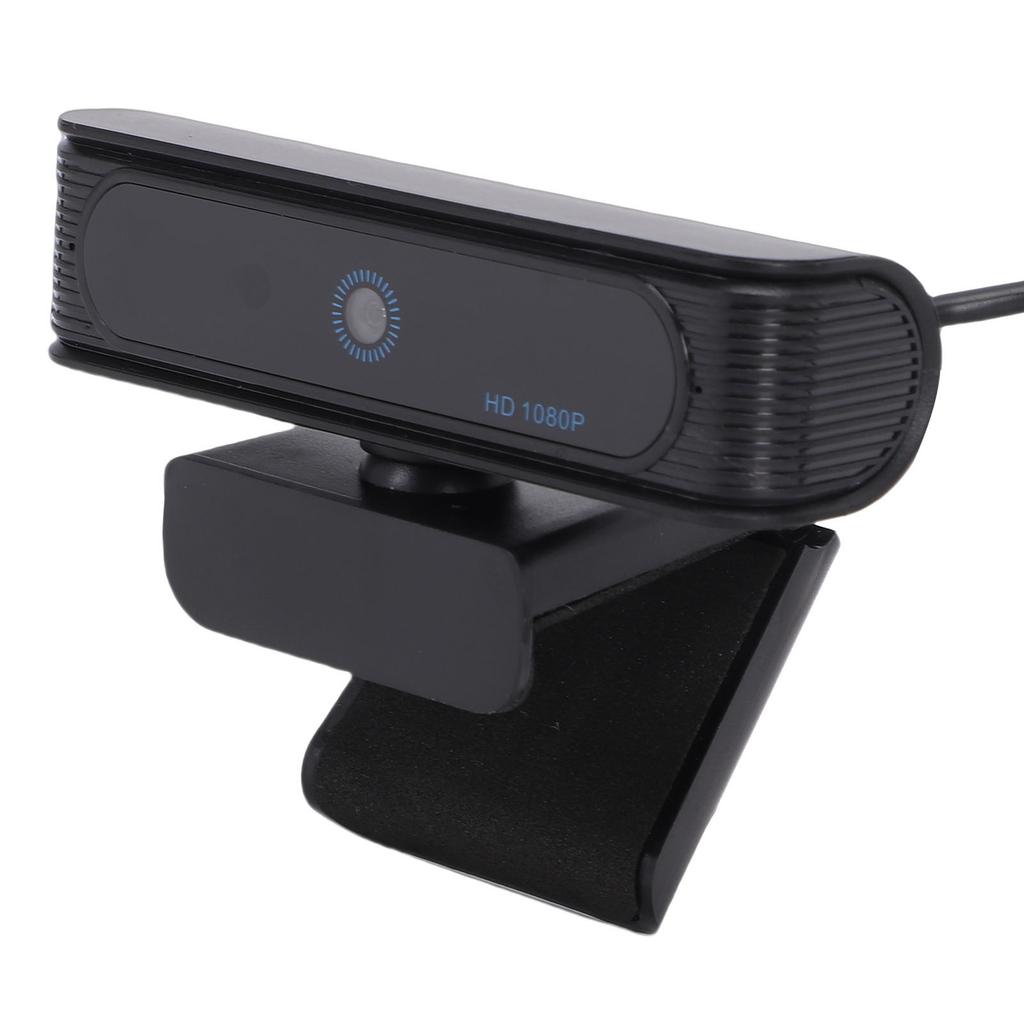FHD 1080p Facial Recognition Webcam 2MP 30FPS Fixed Focus USB Webcam Built In Mic Support for Windows 11 10 Desktop