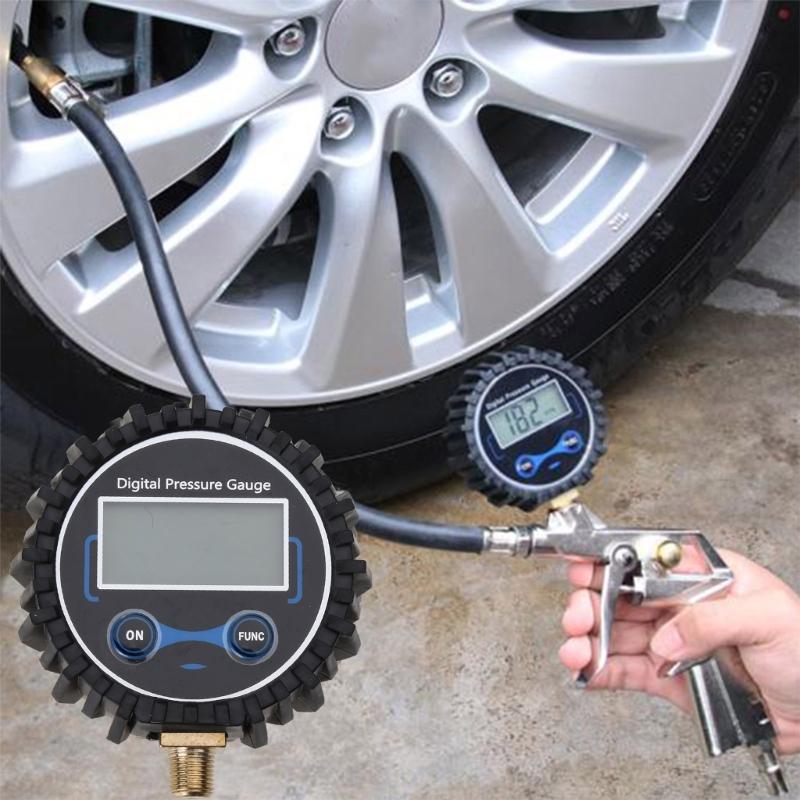 1/8 NPT Digital Tire Pressure Gauge Car Bike Motorcycle Tyre Tester PSI Meter Car Accessories Wear-resistant M4YD