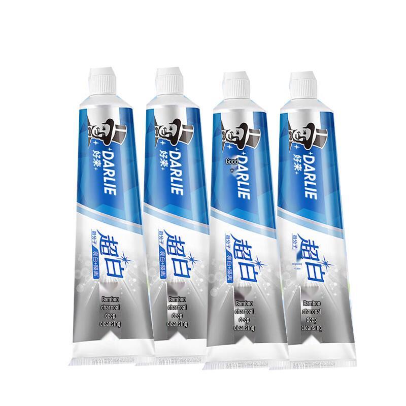 Darlie All-White Bamboo Charcoal Deep Clean Mint Whitening Toothpaste (190g x 4)