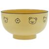 Lacquered Soup Microwave and Dishwasher Basic Made In 362526 "Rilakkuma" Bowl, Approx. 12cm, Safe, Tableware, Rilakkuma, Japan,