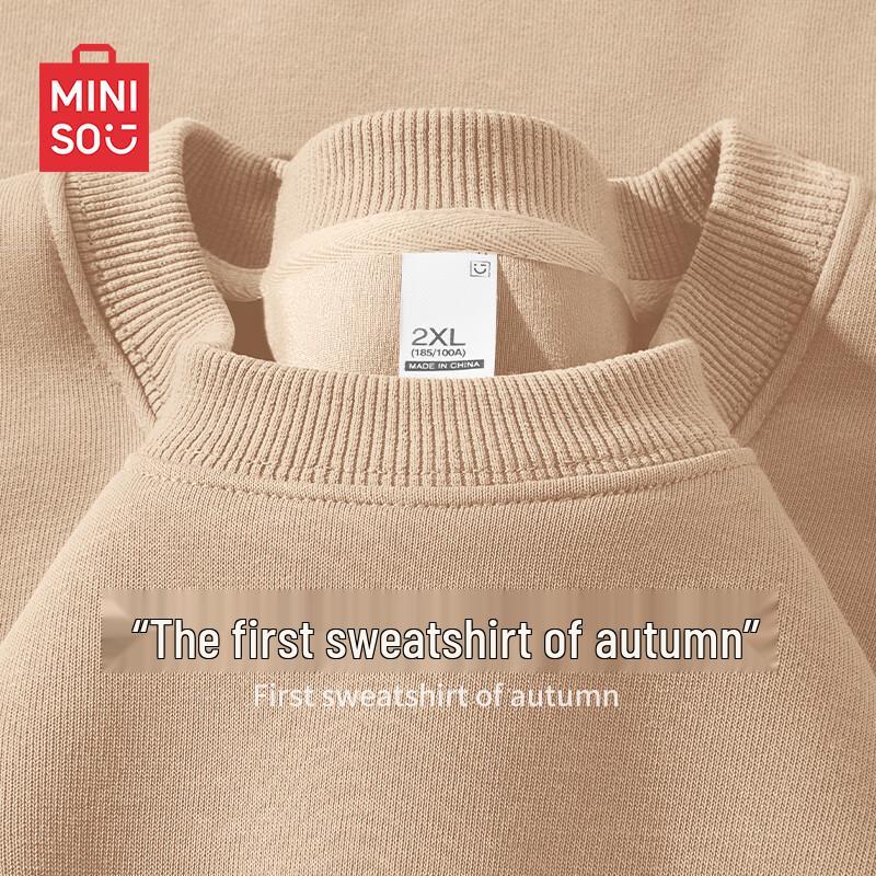 

MINISO Men s Heavyweight Crewneck Pullover Sweatshirt XL