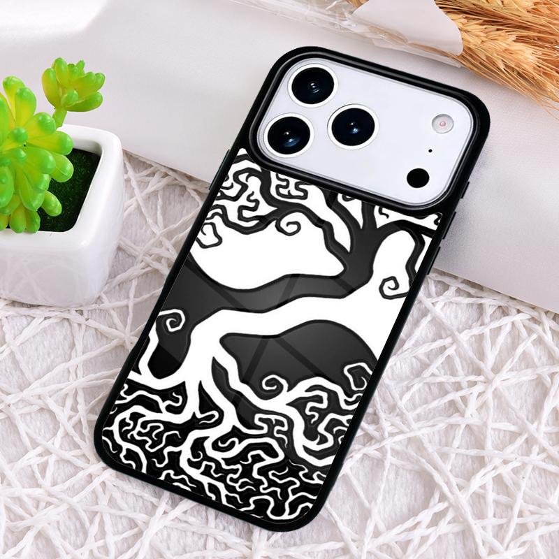 Tree of Life Yin Yang Shockproof Phone Case for iPhone 17 Air 16e 15 11 12 14 13 Pro Max Cover Coque