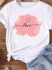 (Asian Size) Women Tee Top Clothing Casual feather style 90s Short Sleeve T Shirt Fashion Printed Lady Female Graphic T-shirts