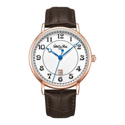 [Valentino Rudy] Valentino Rudy Men's Leather Wristwatch VR3505A-RGBR