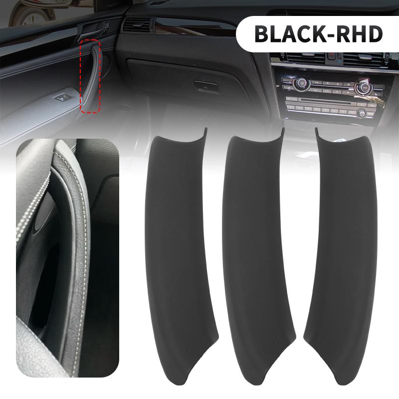 

RHD Inner Handle Cover Interior Door Handles Panel Pull Trim For BMW X3 X4 F25 F26 2010 2011 2012 2013 2014 2015 2016 2017 чёрный
