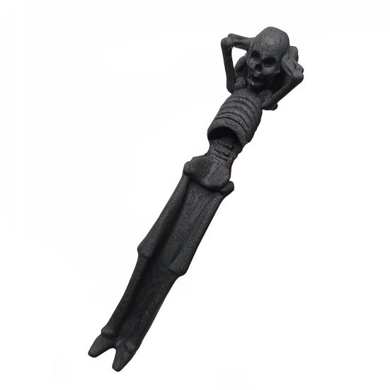 Neuheit Hausdekoration Liegender Skelett Räucherstäbchenhalter, Gotischer Totenkopf Brenner, Weihrauchbrenner, Ständer Dunkle Ästhetik Halter für Schreibtisch Teetisch Halloween