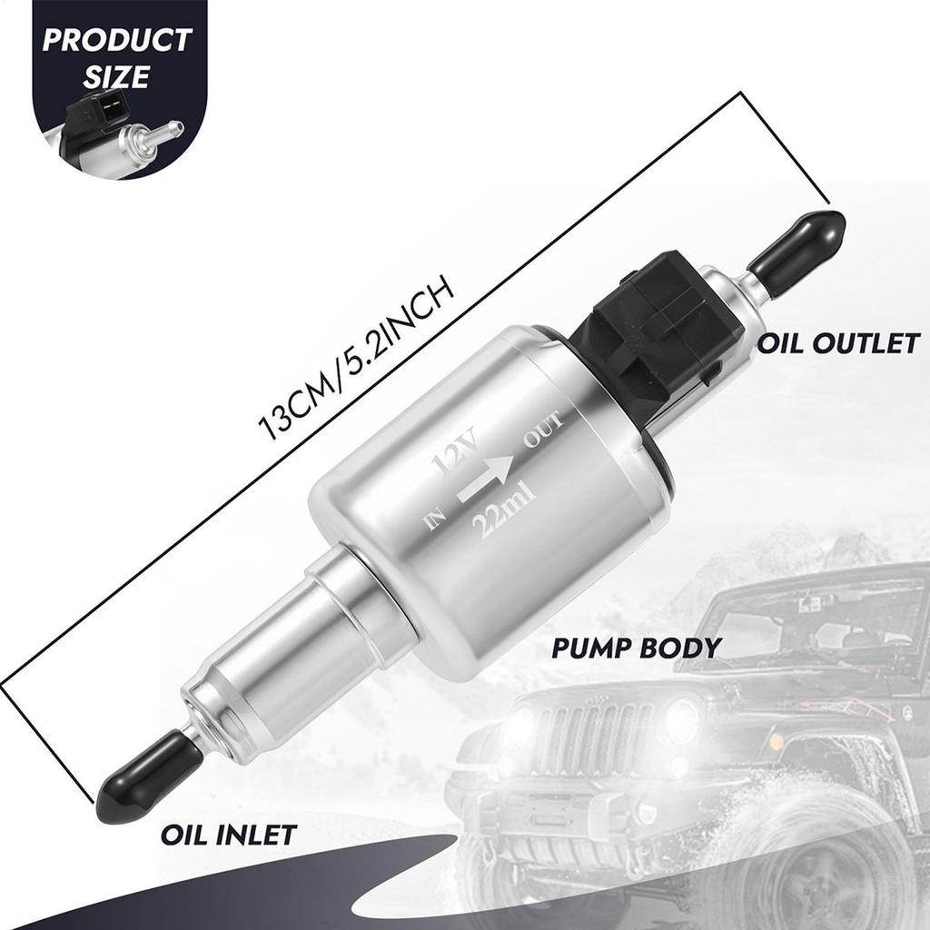 12V Parking Heater Dedicated Pulse Oil Pump Metering Electronic Oil Pump Diesel Warm Air Engine Diesel Pump Replacement