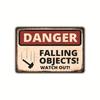 New Public Hazard Warning Sign Metal Tin Garden Signs Decorative Painting Frameless Hanging Paintings Living Room Home Decor