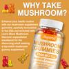 Mushroom Gummies Containing a Mixture of Hericium Erinaceus, Cordyceps Sinensis, and Ganoderma Lucidum To Boost Energy; Vegan.
