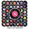 50 Retro Vinyl Record Cartoon Stickers for Journals, Notebooks, and Phones