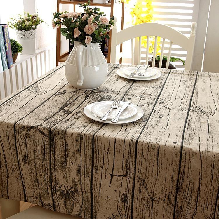 Pastoral Simulation Bark Wood Grain Shooting Background Lace Lace Tablecloth Coffee Table Tablecloth Dining Table Cloth