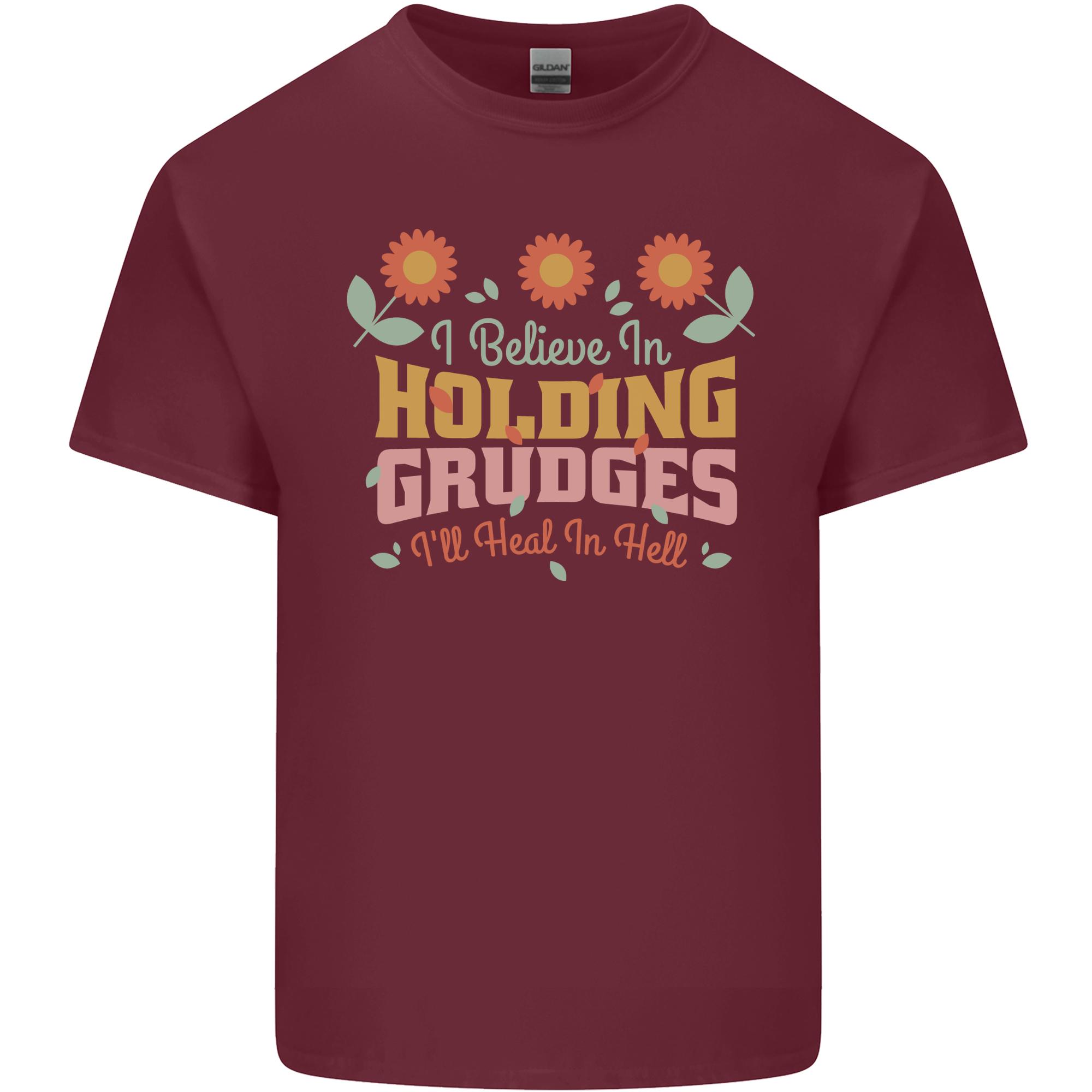 I Believe in Holding Grudges Funny Quote Unisexs Light Cotton TShirt S
