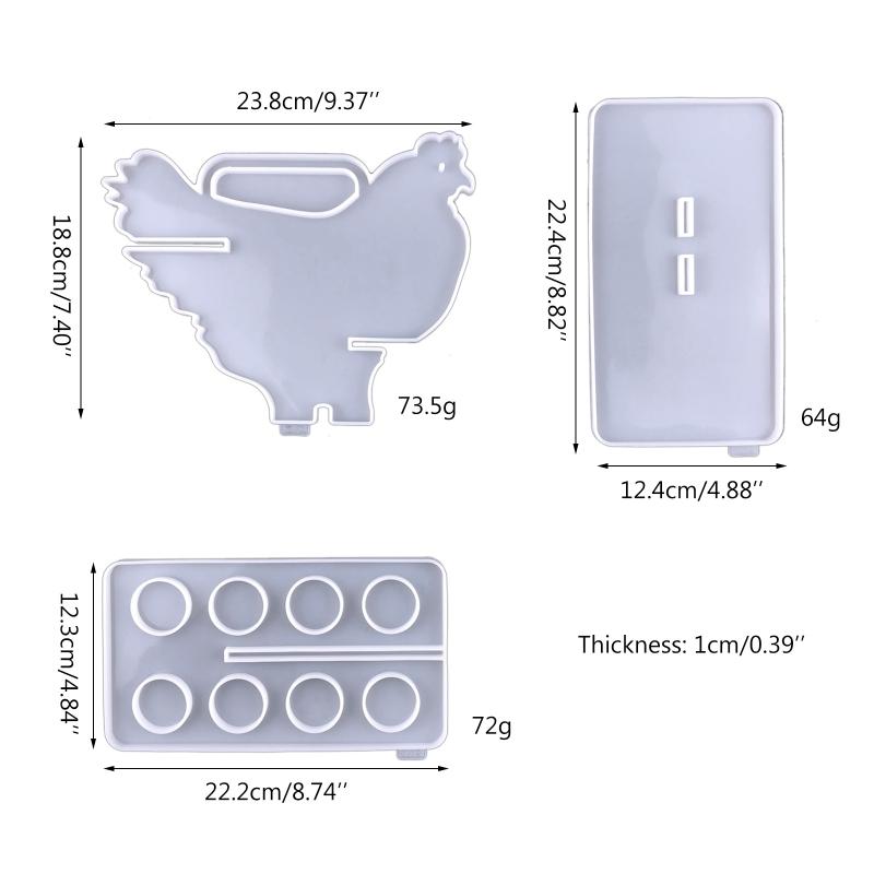 Silicone Egg Tray Storage Epoxy Casting Molds Egg Holder Resin Molds for DIY Art Resin Craft Refrigerator Kitchen
