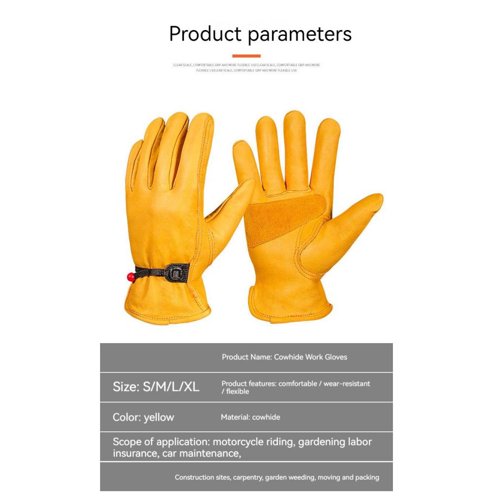 

Перчатки по страхованию труда, перчатки из воловьей кожи для сада и сада