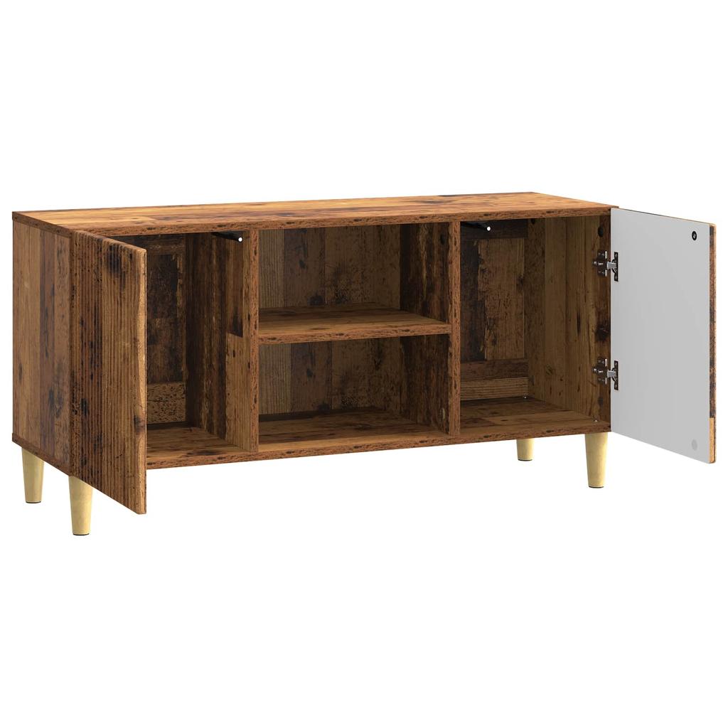 Vintage Style TV Stand Reclaimed Wood Look 102 x 34.5 x 50 cm Particleboard