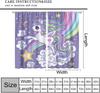 Kids Unicorn Curtains Purple Cartoon Rainbow Room Boys Girls Baby Decor Living Blackout Made Of Polyester Window Treatment