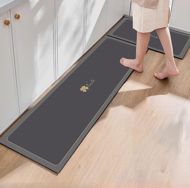 

Нескользящий кухонный коврик из диатомита: Маслостойкий, Не требующий стирки, Влаговпитывающий, Грязеотталкивающий, Прочный и Легко очищаемый Коврик для Прихожей. 40x60cm [Absorbent and Non-slip]