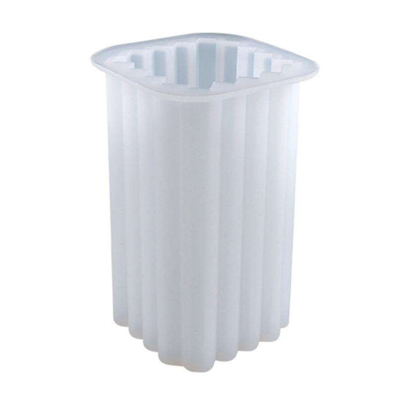 Quaderförmige Kerzenformen, Silikon-Stumpenkerzenformen für die Kerzenherstellung, Silikonharz-Gussform, DIY-Halloween-Party