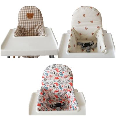 Machine Washable High Chair Pad Cover Easy To Clean Cushion for Infant Feeding Chair Secure Fit Printed Cartoon Pattern